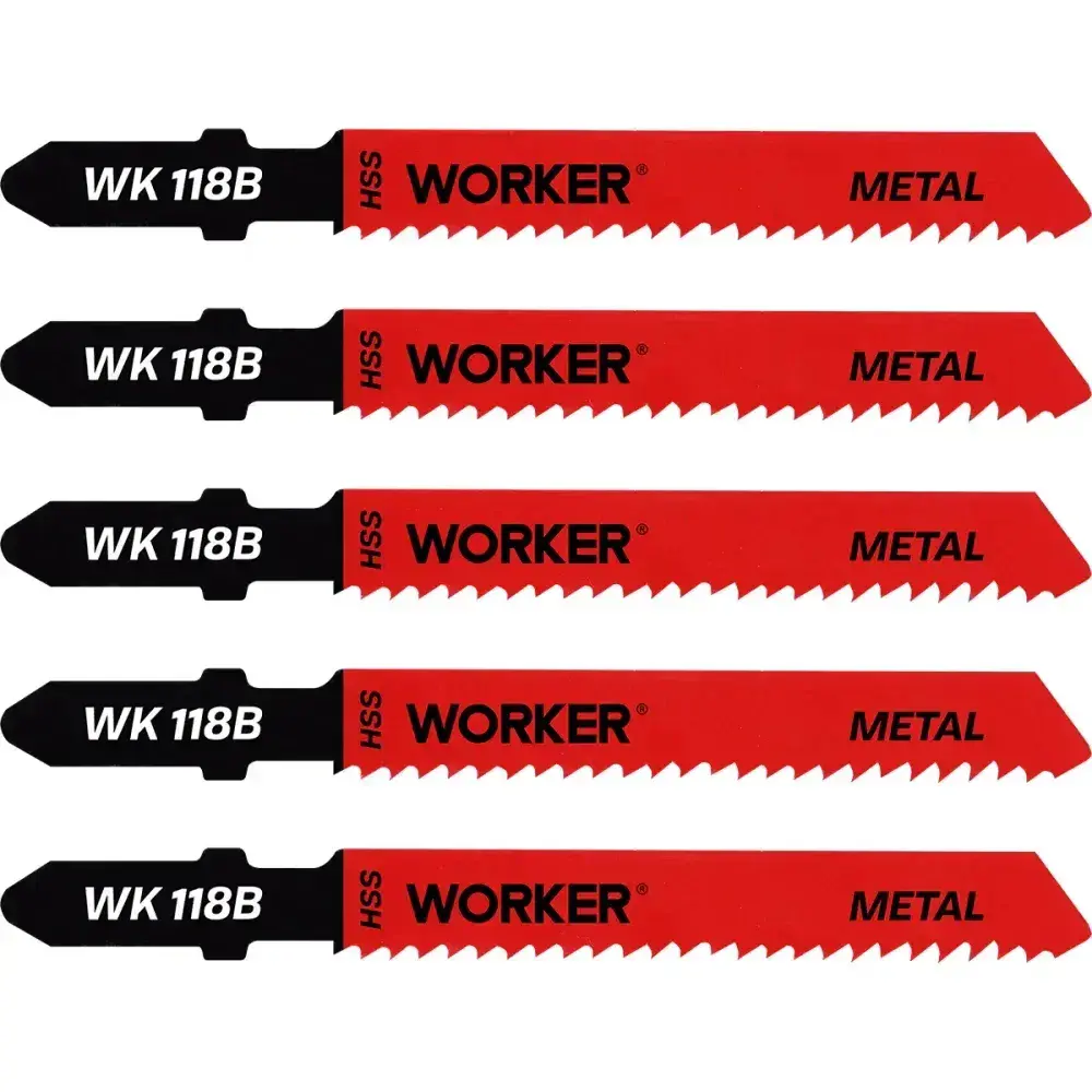 Lâmina de serra tico-tico 12 dentes 76MM 5 peç Worker — fotografia 5