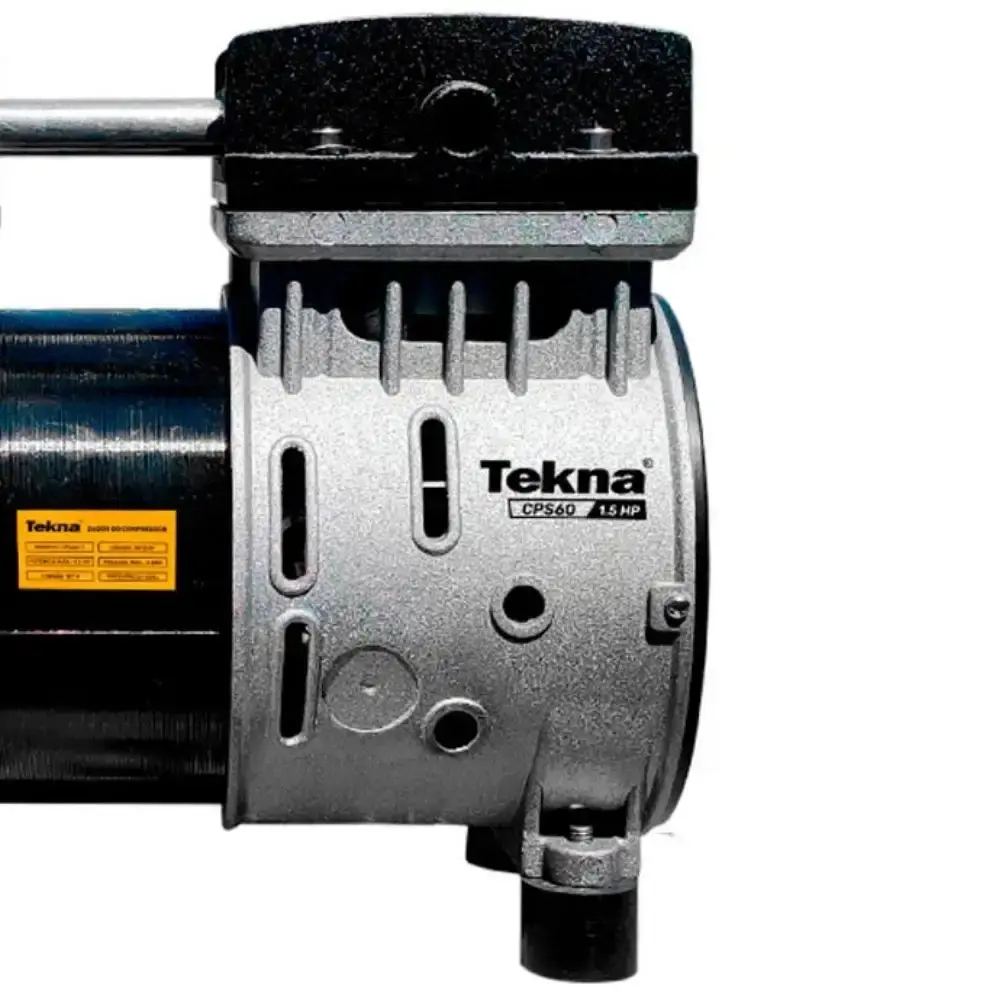 Compressor de ar direto silencioso isento de óleo 1,5 HP 220V CPS60 Tekna — fotografia 5