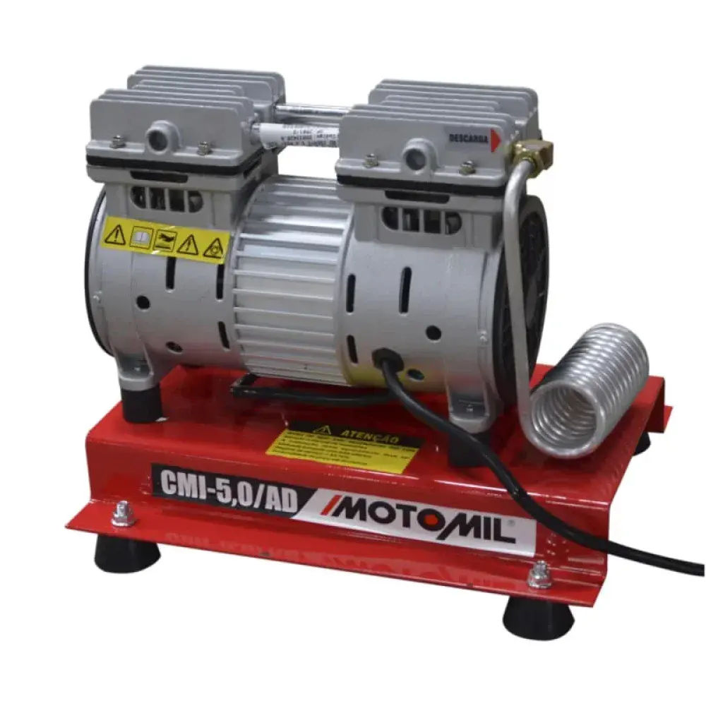 Motocompressor ar direto isento de óleo CMI-5,0 127V MotoMil — fotografia 3