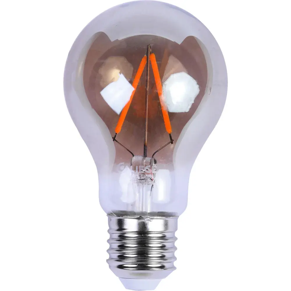 Lâmpada led filamento vintage fumê A60 bivolt Liege