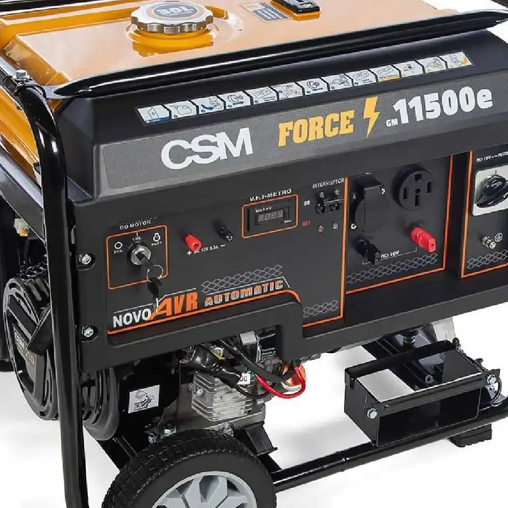 Gerador de energia à gasolina 10KVA 4T partida elétrica com AVR GM 11500E CSM — fotografia 5