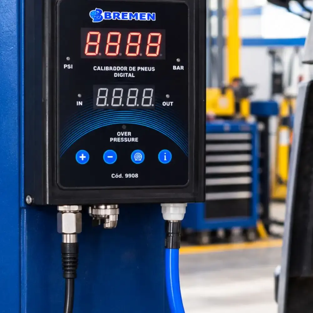 Calibrador digital para pneus 188 PSI display LED 220V Bremen — fotografia 5