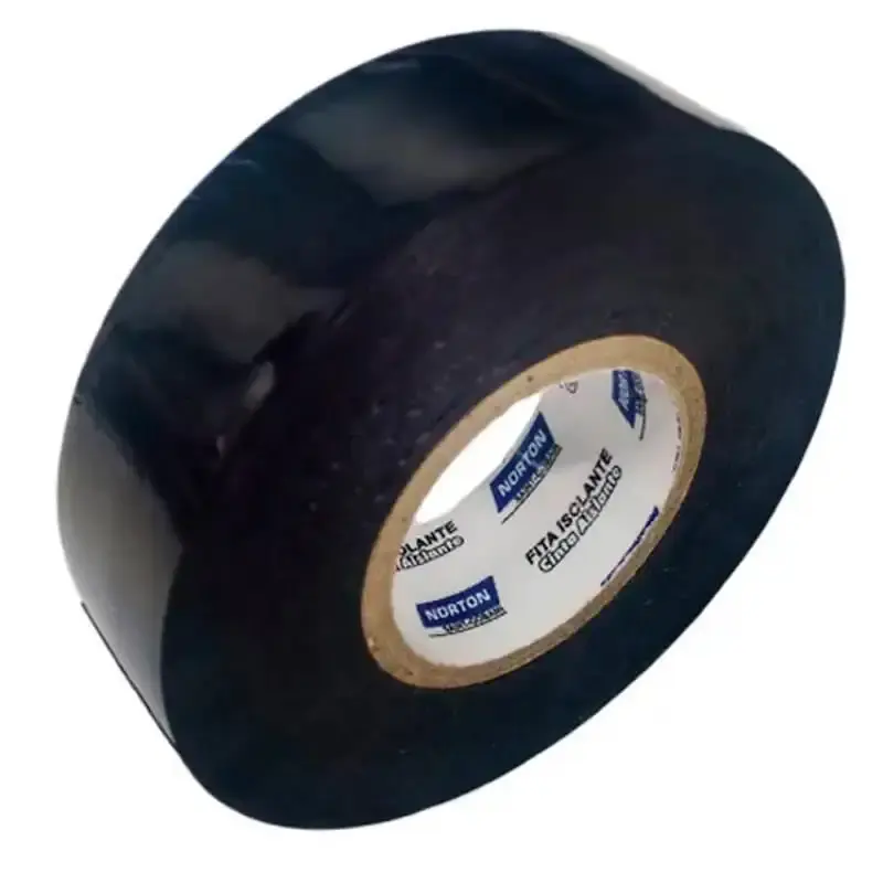 Fita Isolante 600V Antichama 19 MM x 20 Metros Preta Kit com 20 Unidades NORTON — fotografia 3
