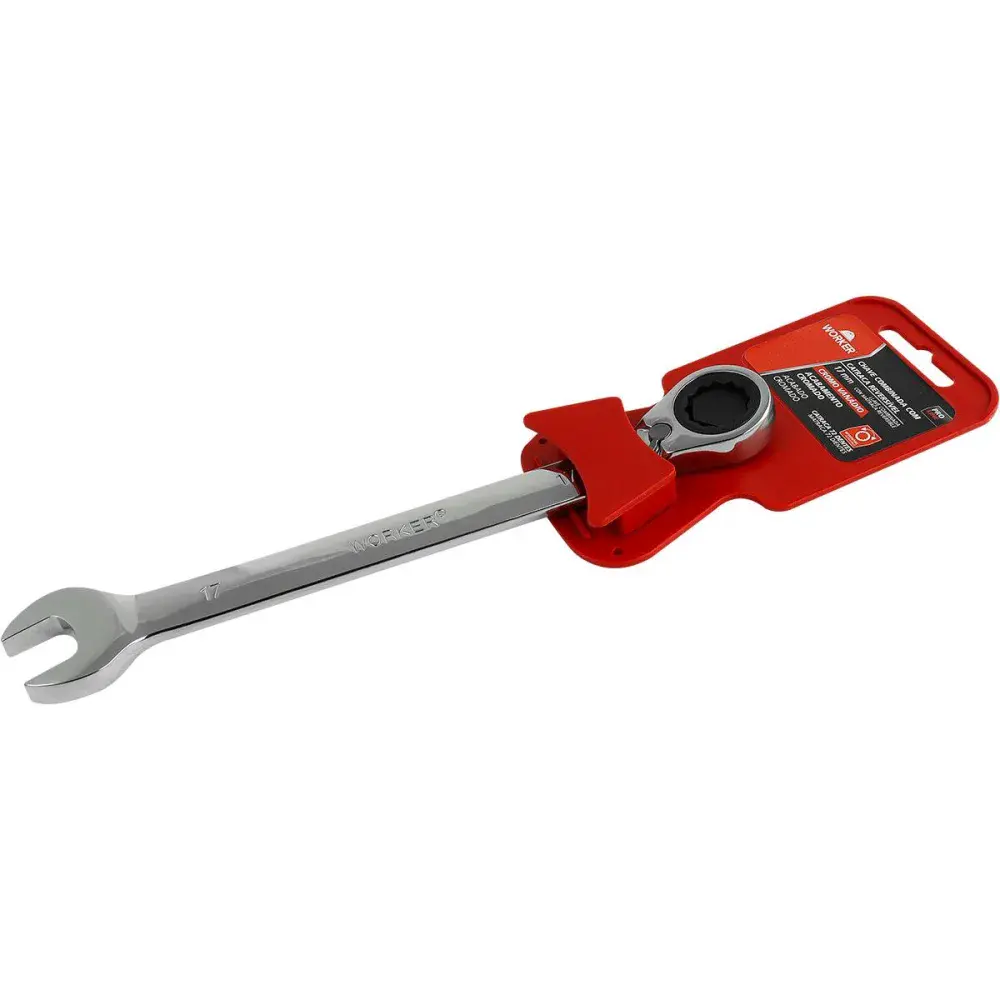 Chave combinada com catraca reversível 17MM Worker — fotografia de referência
