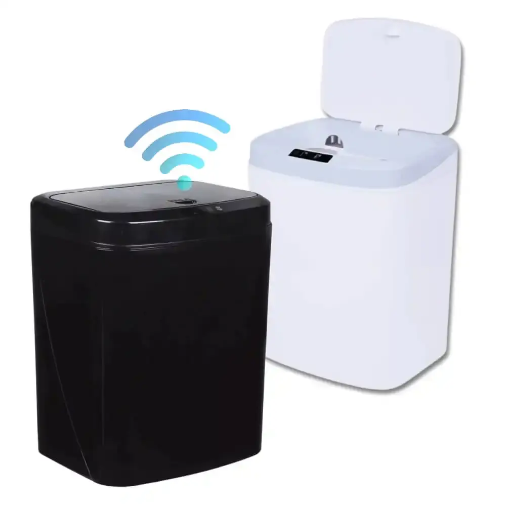 Lixeira automática sensor de aproximação 16 litros com USB Kala Branco — fotografia 5