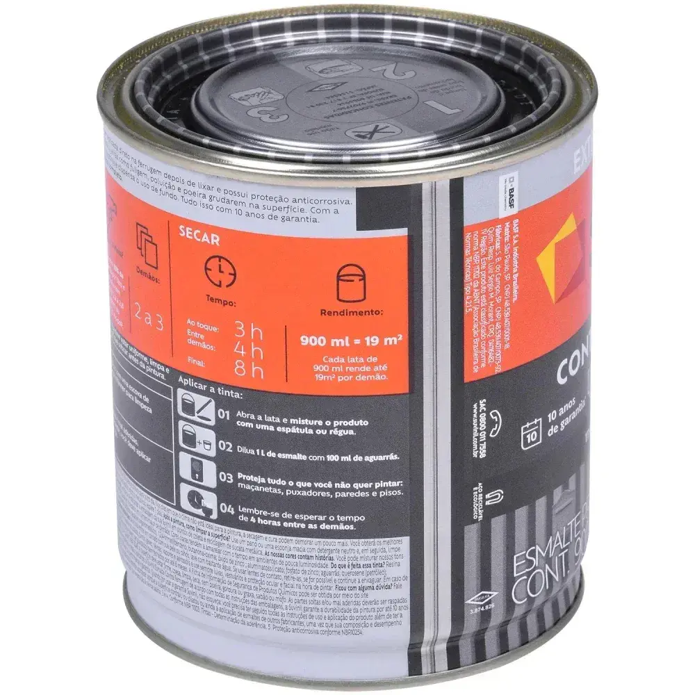 Tinta esmalte contra ferrugem brilho verde colonial 900ML Suvinil — fotografia 7