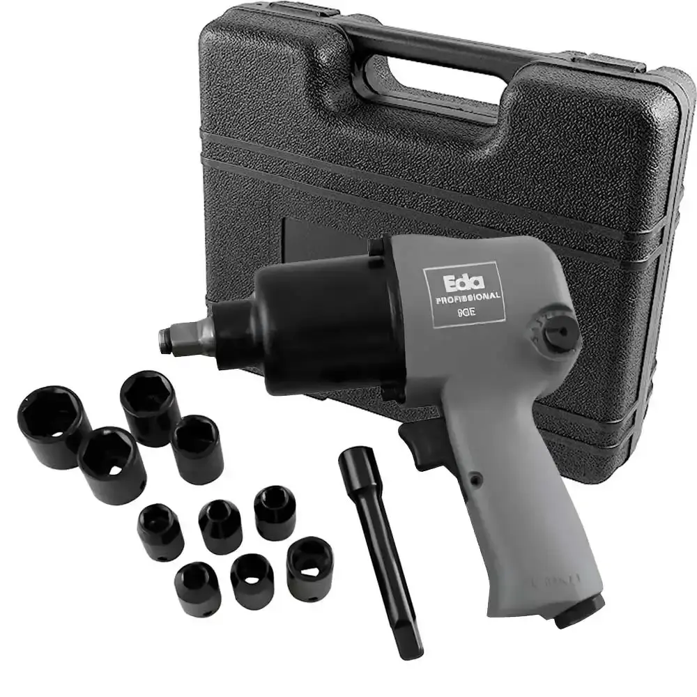 Chave de impacto 1/2 POL com kit de soquetes 9GE Eda — fotografia de referência