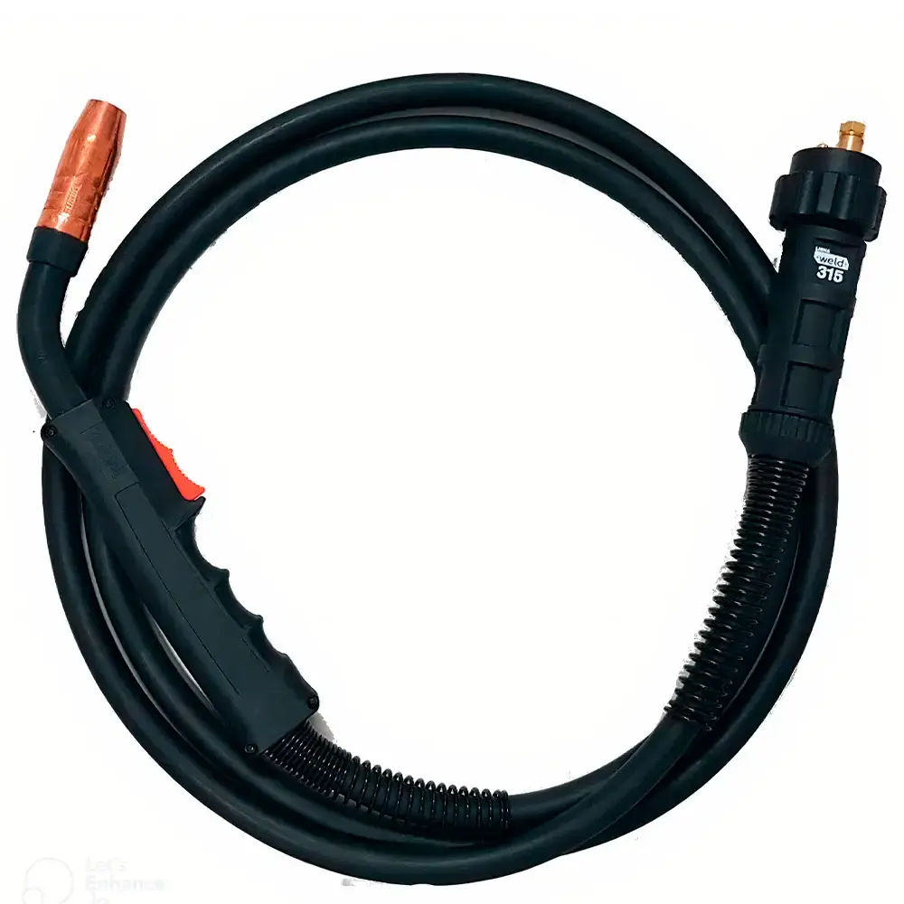 Tocha para solda mig 3 metros com euro conector weld 315 Sumig — fotografia 5