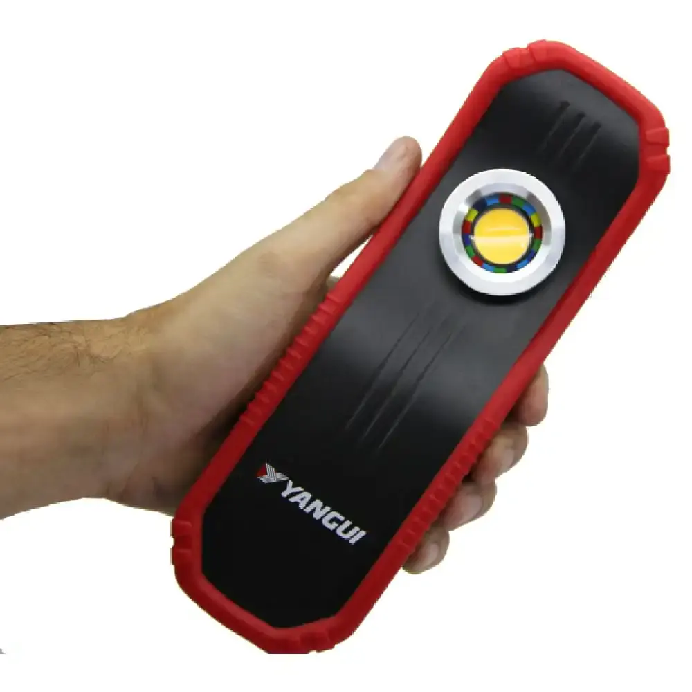 Lanterna de led sunlight pro 5W à pilha para acerto de cores YGU045 yanguí — fotografia 9