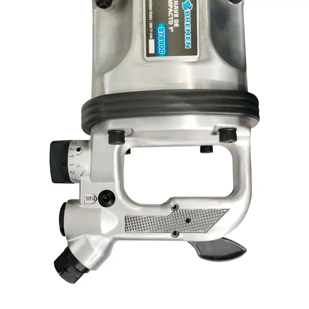 Chave de impacto pneumática 1 POL 4200 nm com maleta e soquetes Bremen — fotografia 4