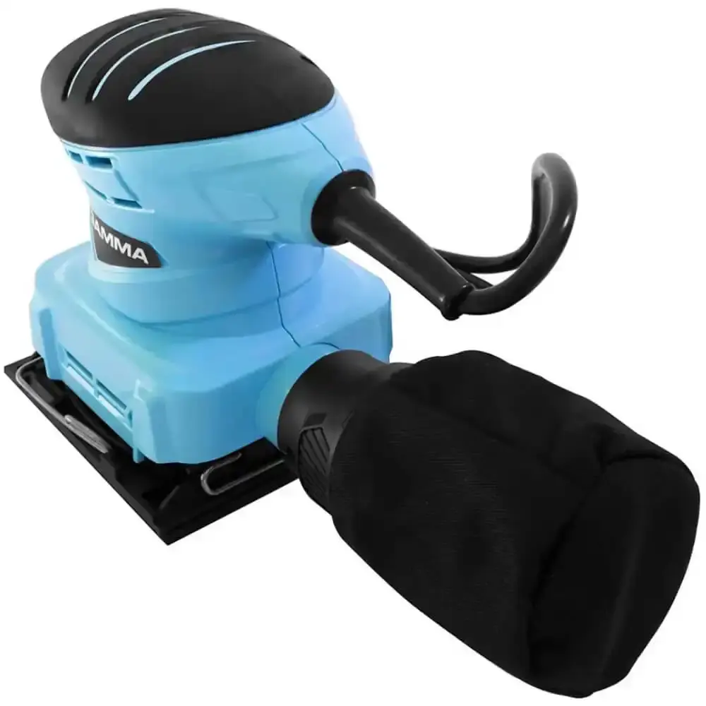 Lixadeira orbital 180W base 115X115MM com coletor de pó Gamma 110 V — fotografia 3