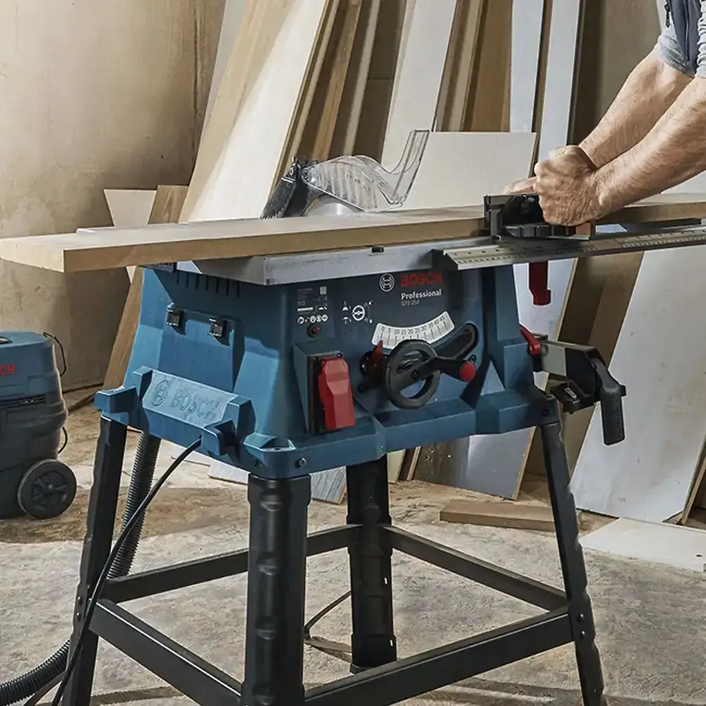 Serra circular de mesa 10POL 1800W Bosch com parafusadeira a bateria 4,8V e kit 12 peças evald 110 V — fotografia 8