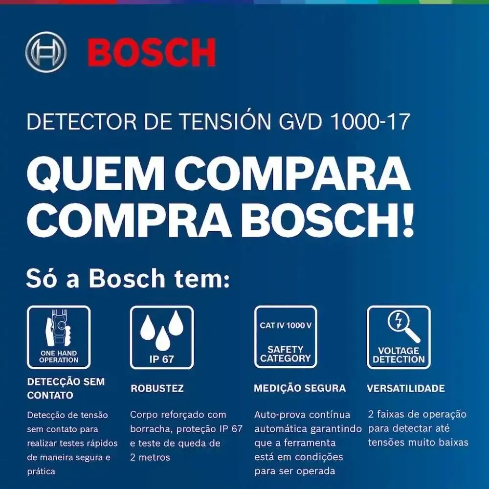Detector de tensão sem contato GVD 1000-17 Bosch — fotografia 8