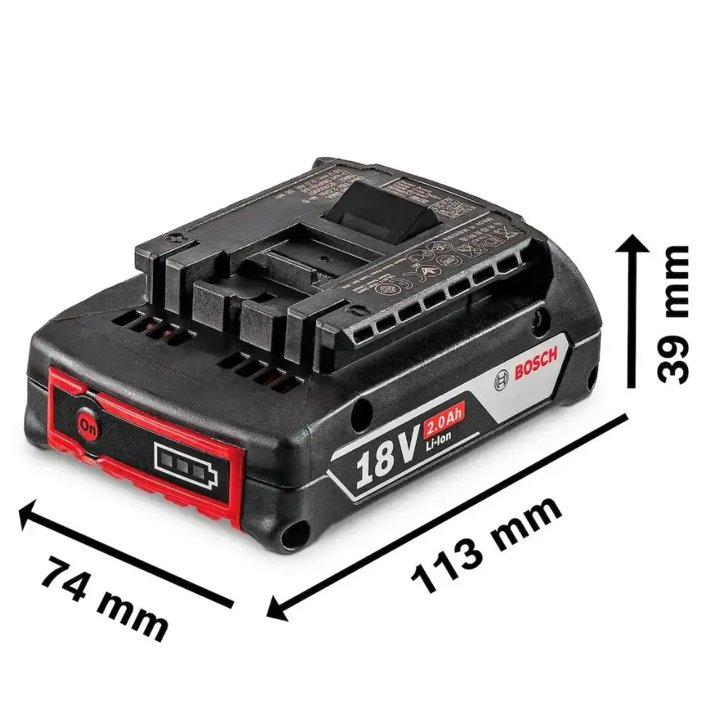 Baterias 18V 4AH e 2AH 2 unidades e carregador bivolt GAL 18V-40 Bosch — fotografia 6