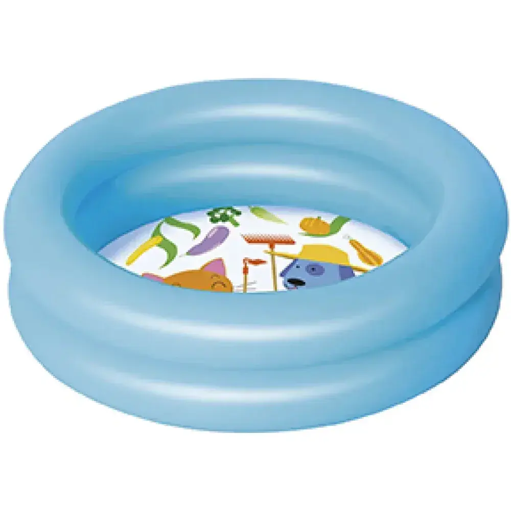 Piscina inflável kiddie 2 anéis com cores sortidas 21L Bestway — fotografia 2