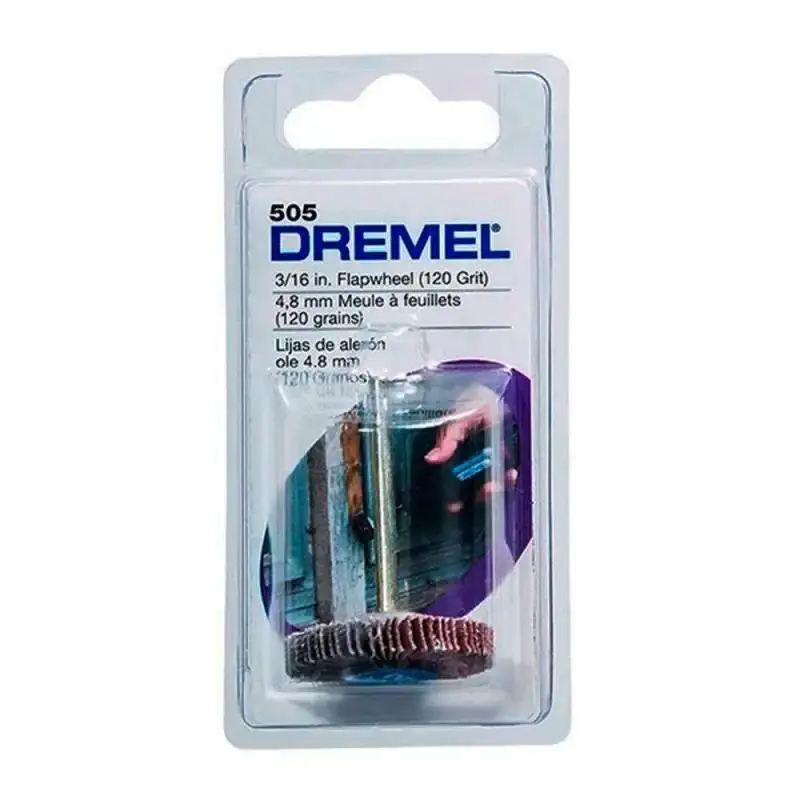Disco de lixa grana 120 3/16 POL - 4.8MM 505 Dremel — fotografia 4