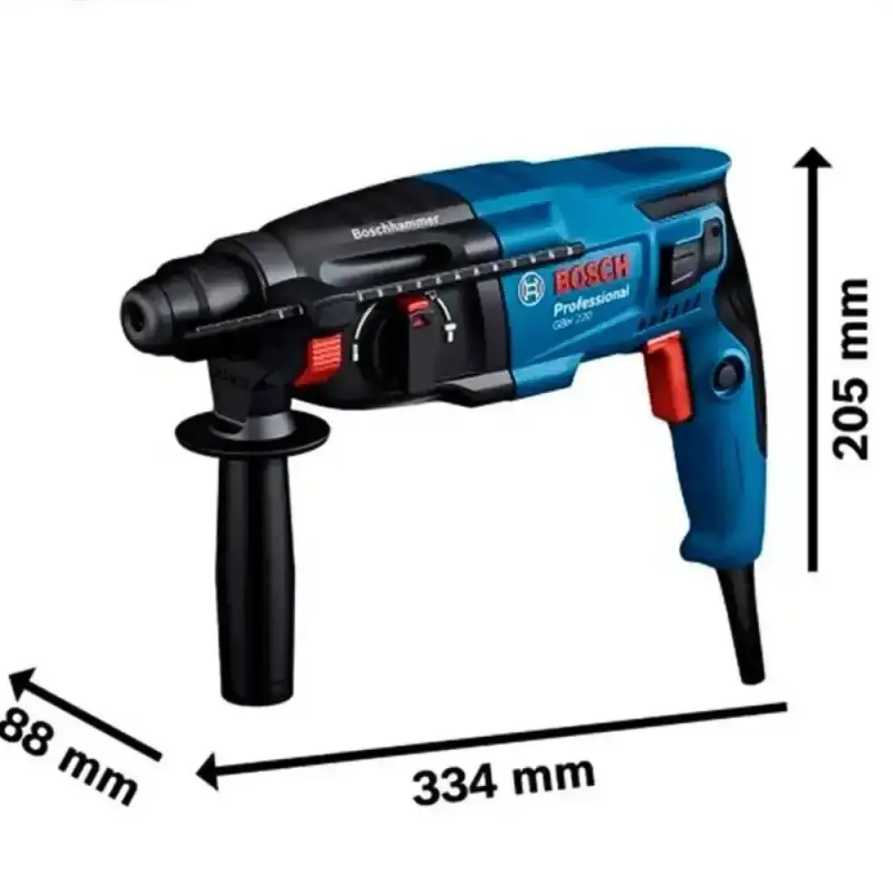 Martelete perfurador rompedor sds-plus 720W 2.3KG com maleta GBH 220 Bosch 220 V — fotografia 6