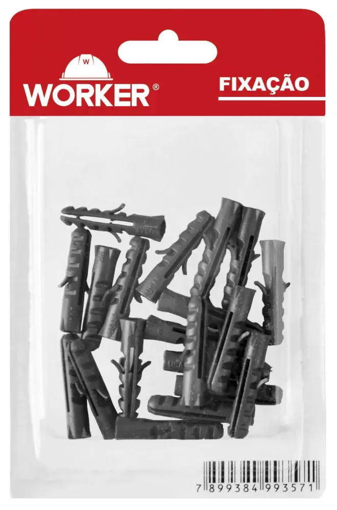Bucha 06 20PC plast parede macica 012 421235 Worker — fotografia de referência
