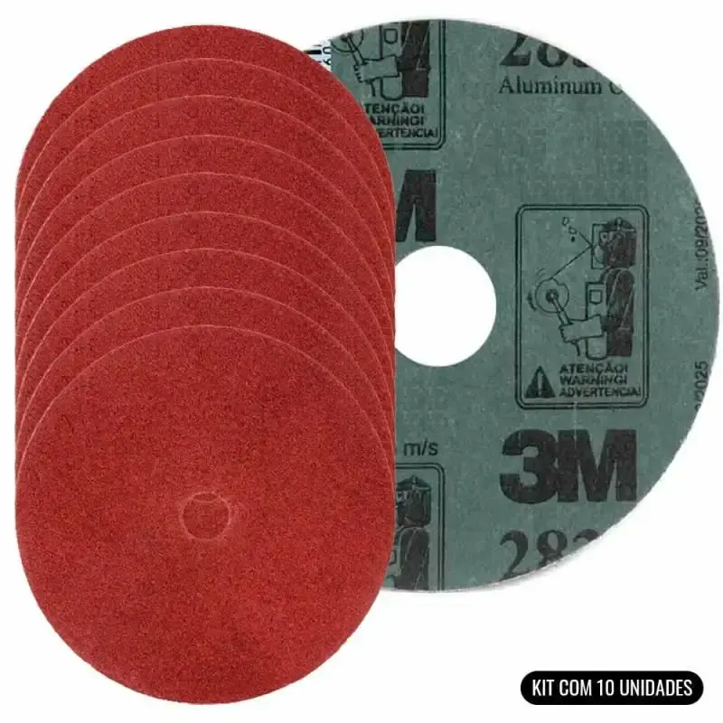 Disco de Lixa 7 x 7/8 Pol Grana 36 Kit Com 10 Unidades HC000618484 3M — fotografia 4