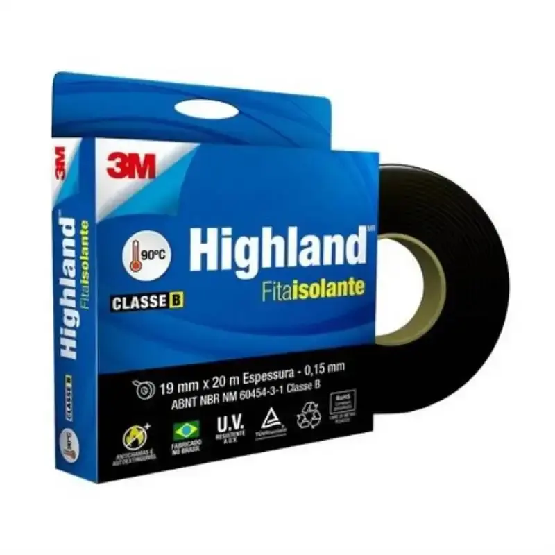 Fita isolante highland rolo com 20 metros 3M — fotografia de referência