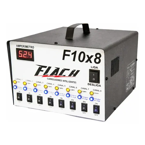 Carregador de baterias F10X8 - 10 ah 12V - Flach — fotografia de referência