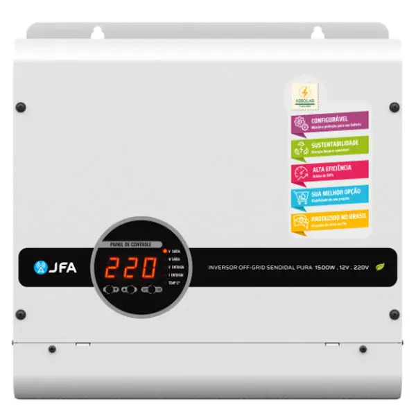 Inversor 1500W 12V/220V - senoidal pura - JFA