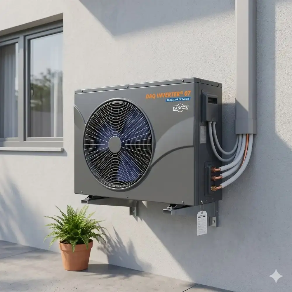 Bomba trocador de calor inverter DAQ 13 44000 btus para 54.000 litros 220V 95560005 Dancor — fotografia 2