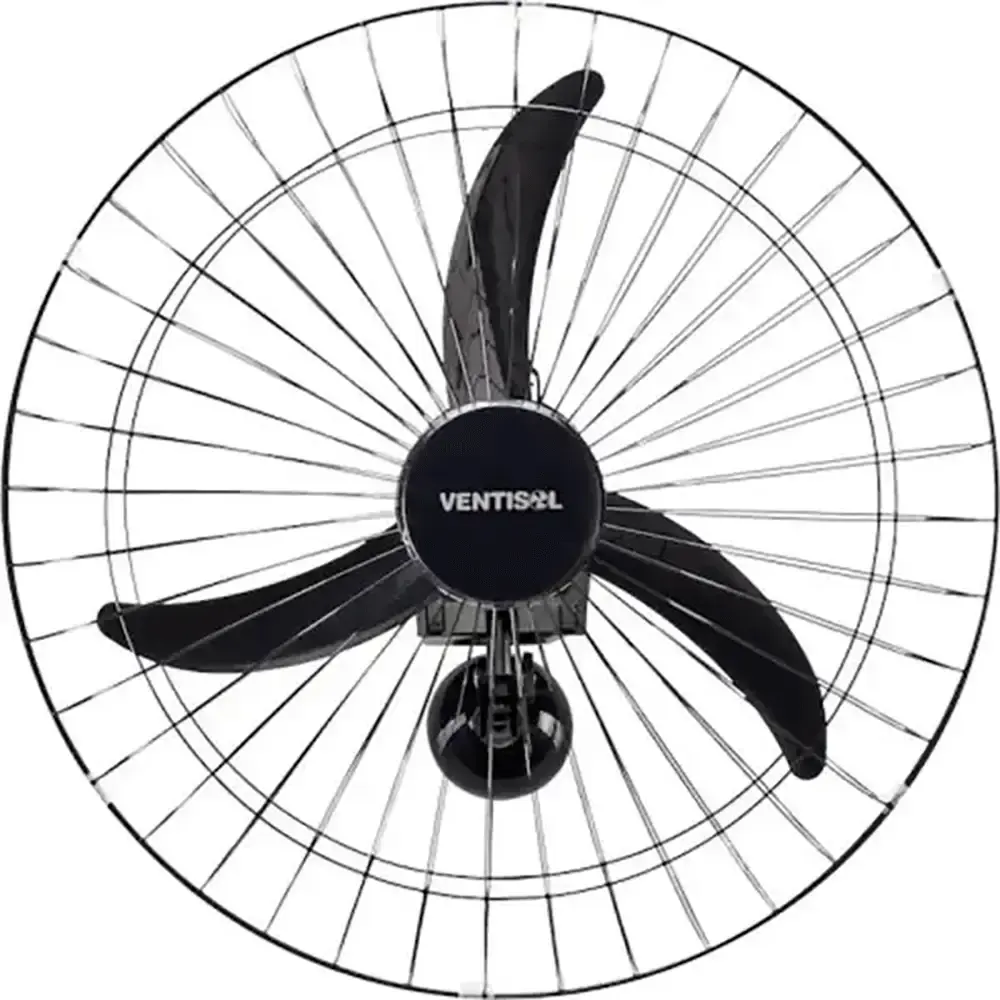 Ventilador de parede oscilante 50 CM bivolt 200W Ventisol + parafusos — fotografia 2