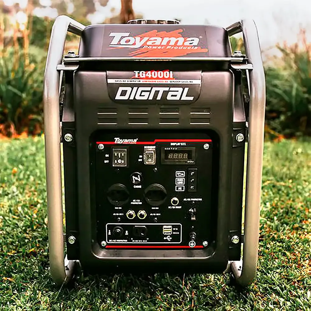 Gerador de energia à gasolina 4,0 KVA digital TG4000I Toyama 110 V — fotografia 6