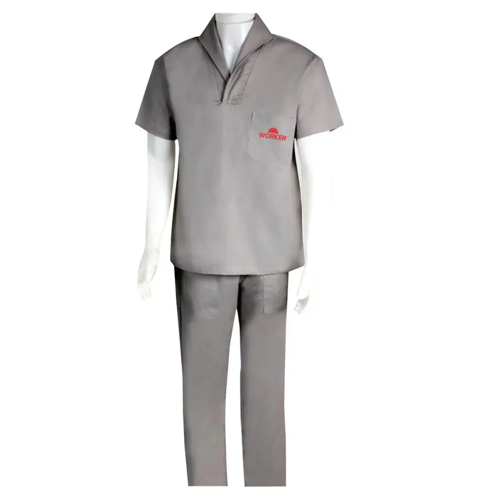 Conjunto uniforme industrial cinza gg Worker — fotografia de referência