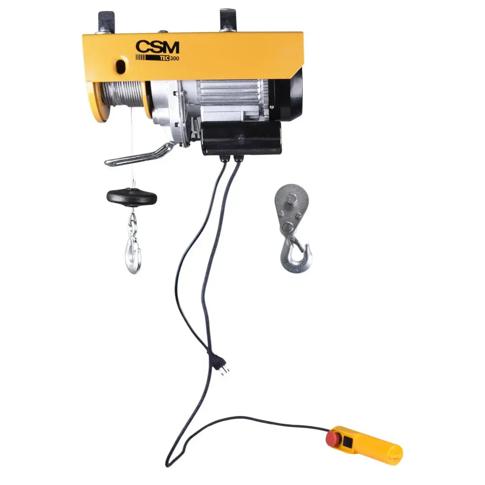 Guincho elétrico de cabo de aço TEC300/600KG 1,35CV 220V CSM — fotografia de referência