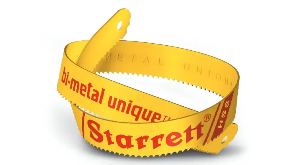 Serra manual bimetal BS1218 com 5 unidades Starrett — fotografia 3