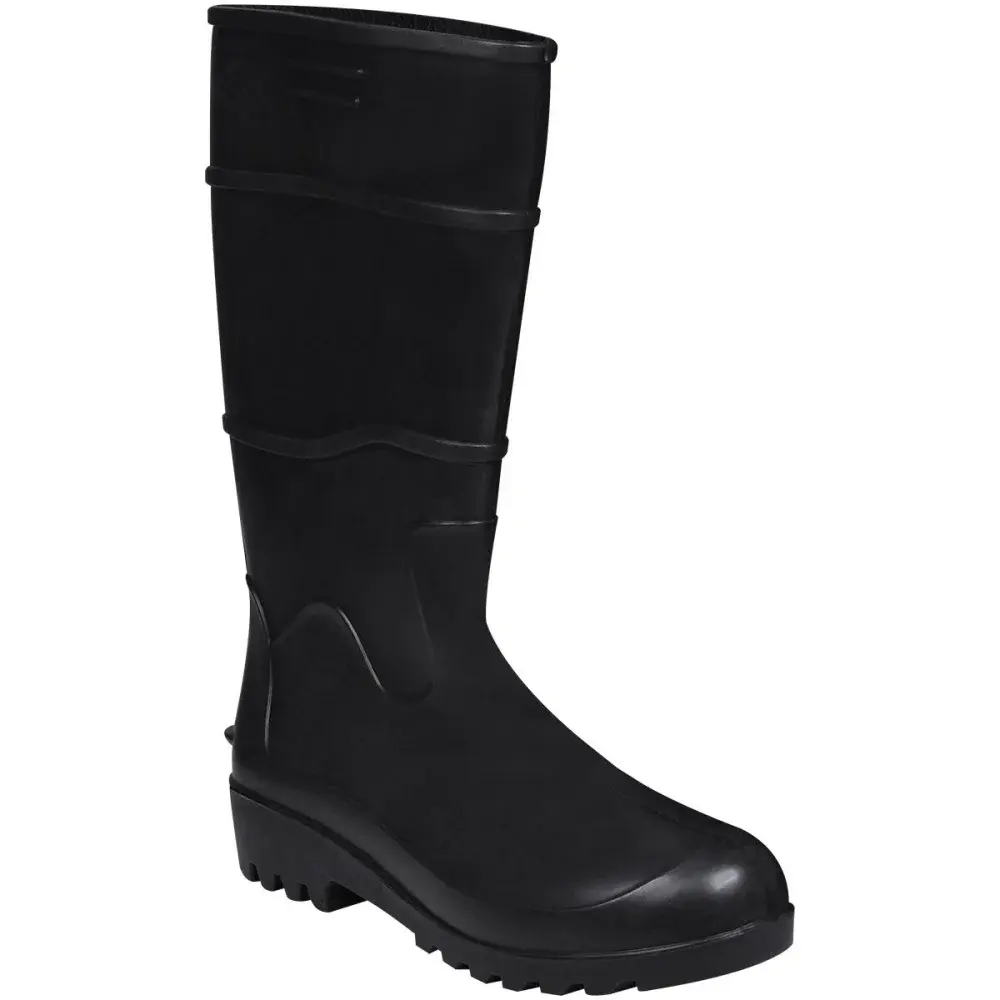 Bota pvc preta cano longo sem forro N°39 Worker — fotografia 3