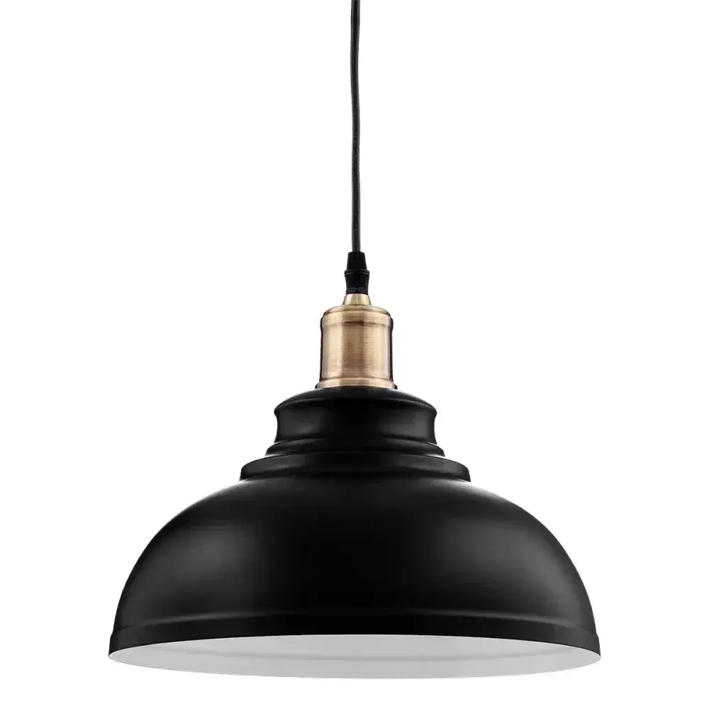 Luminária pendente nagri preto e dourado Kala — fotografia 3