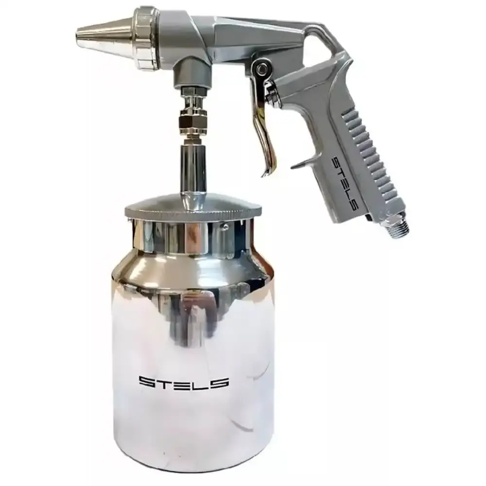 Pistola pneumática para jateamento de areia com caneca 1 litro 5732655 Stels — fotografia 5