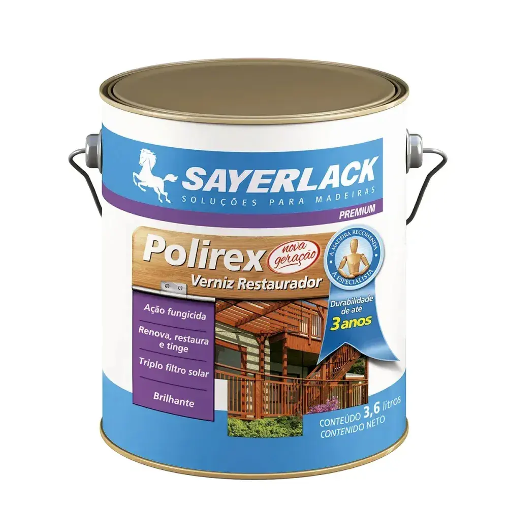 Verniz polirex Sayerlack 3,6L mogno — fotografia 2