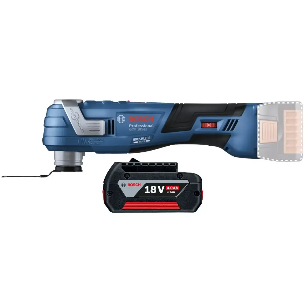 Multicortador 18V 20.000 OPM GOP 185-LI com bateria 4AH Bosch — fotografia 3