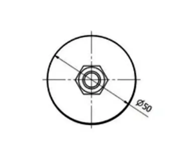 Coxim antivibratorio N2 150KG 3/8 polegadas CX2516 vibra stop — fotografia 4