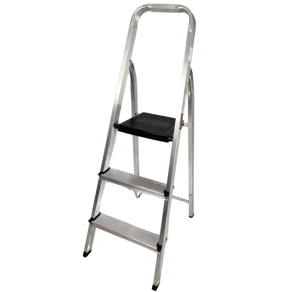 Escada doméstica 3 degraus em alumínio até 120 KG EVE1023 Evald
