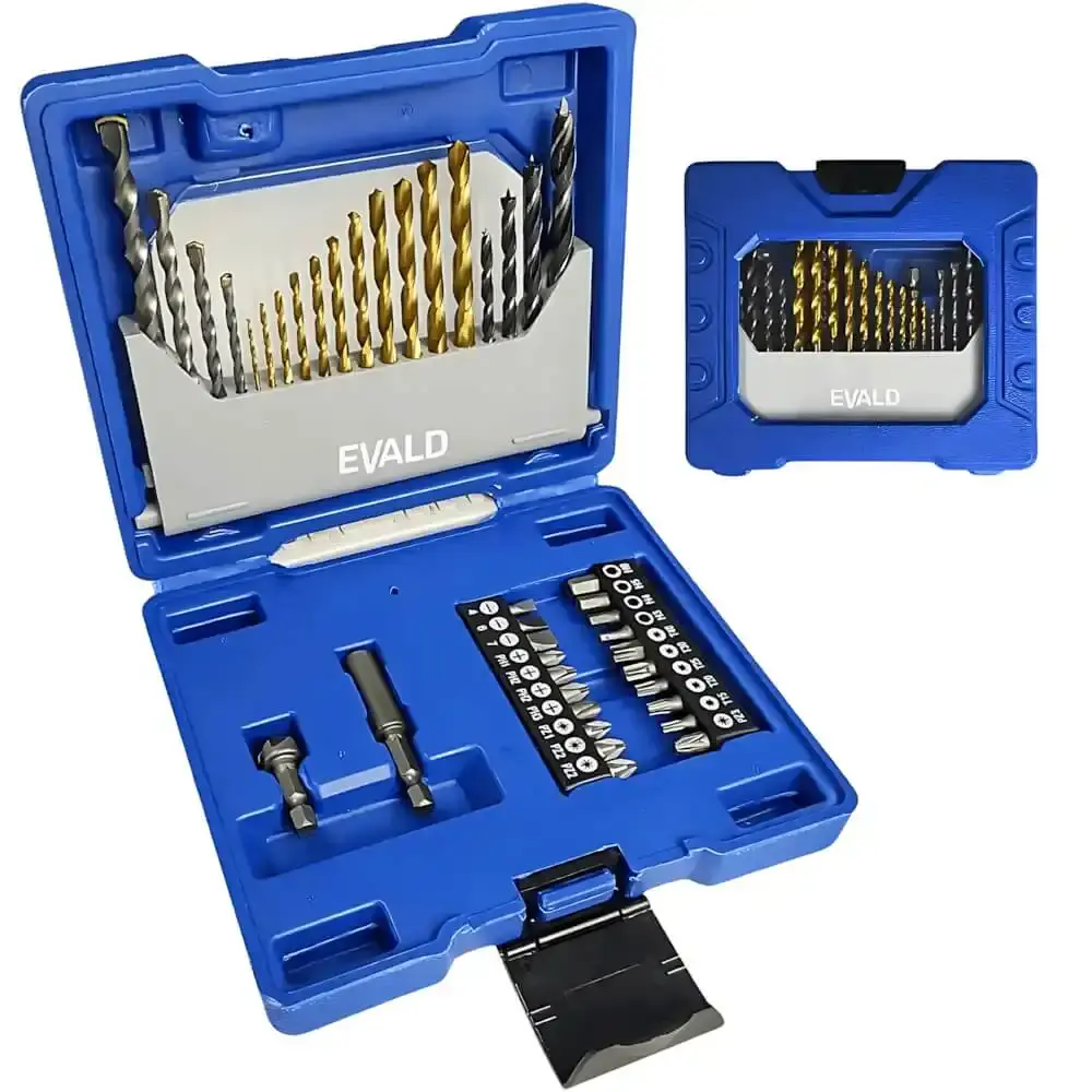 Parafusadeira de impacto 20V PFE-20EVIB 2 baterias maleta com kit 41 pontas Evald — fotografia 5