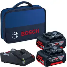 Bolsa transporte para ferramentas 12 POL e 2 baterias 18V 4.0AH e 1 carregador bivolt Bosch — fotografia 2