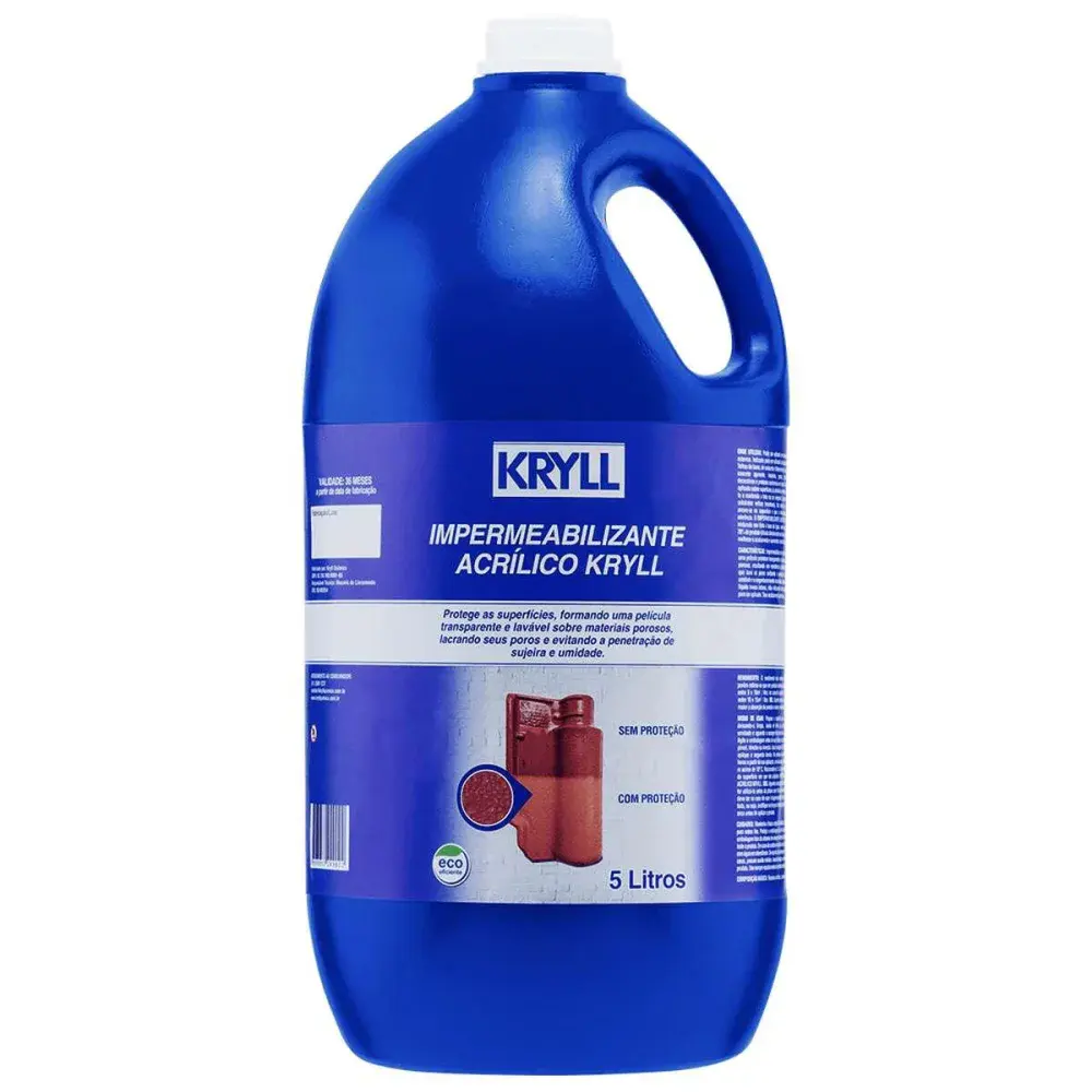 Impermeabilizante acrílico a base de água 5 litros Kryll
