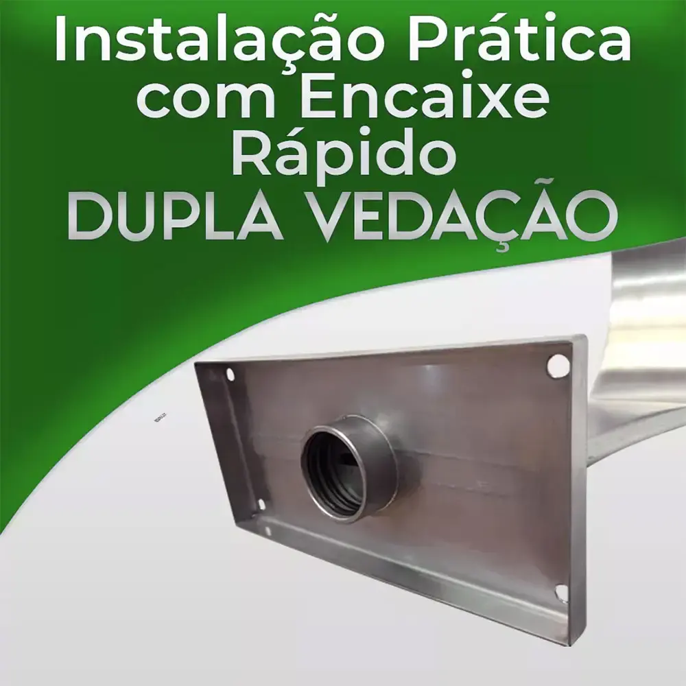 Cascata Piscinas 105 x 50 CM em Aço Inox Legítimo Naja Grande EVALD — fotografia 5
