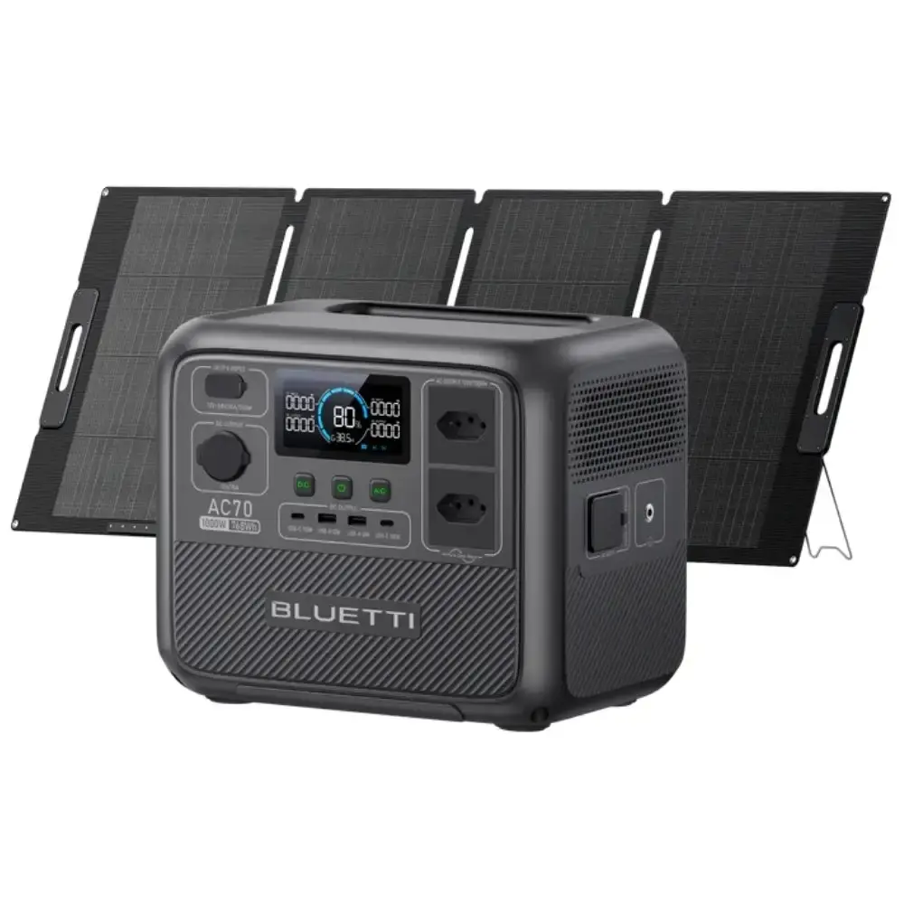 Estação de armazenamento de energia portátil 1000W 768WH AC70 220V Bluetti — fotografia 3