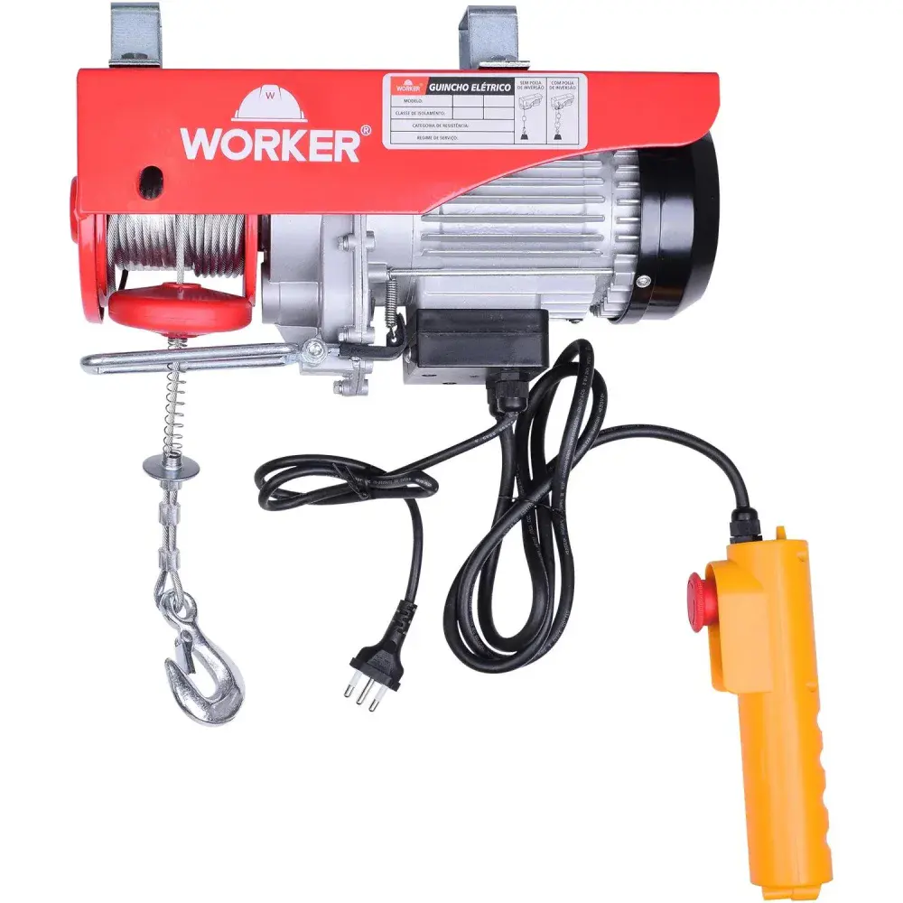 Guincho elétrico 0.5T/1T 1300W 127V Worker — fotografia 7
