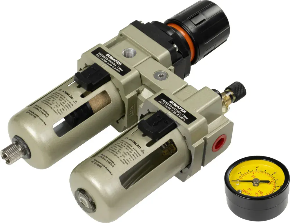 Regulador de lubrificação ar 145 lbf/pol 1/4 Bumafer — fotografia 11