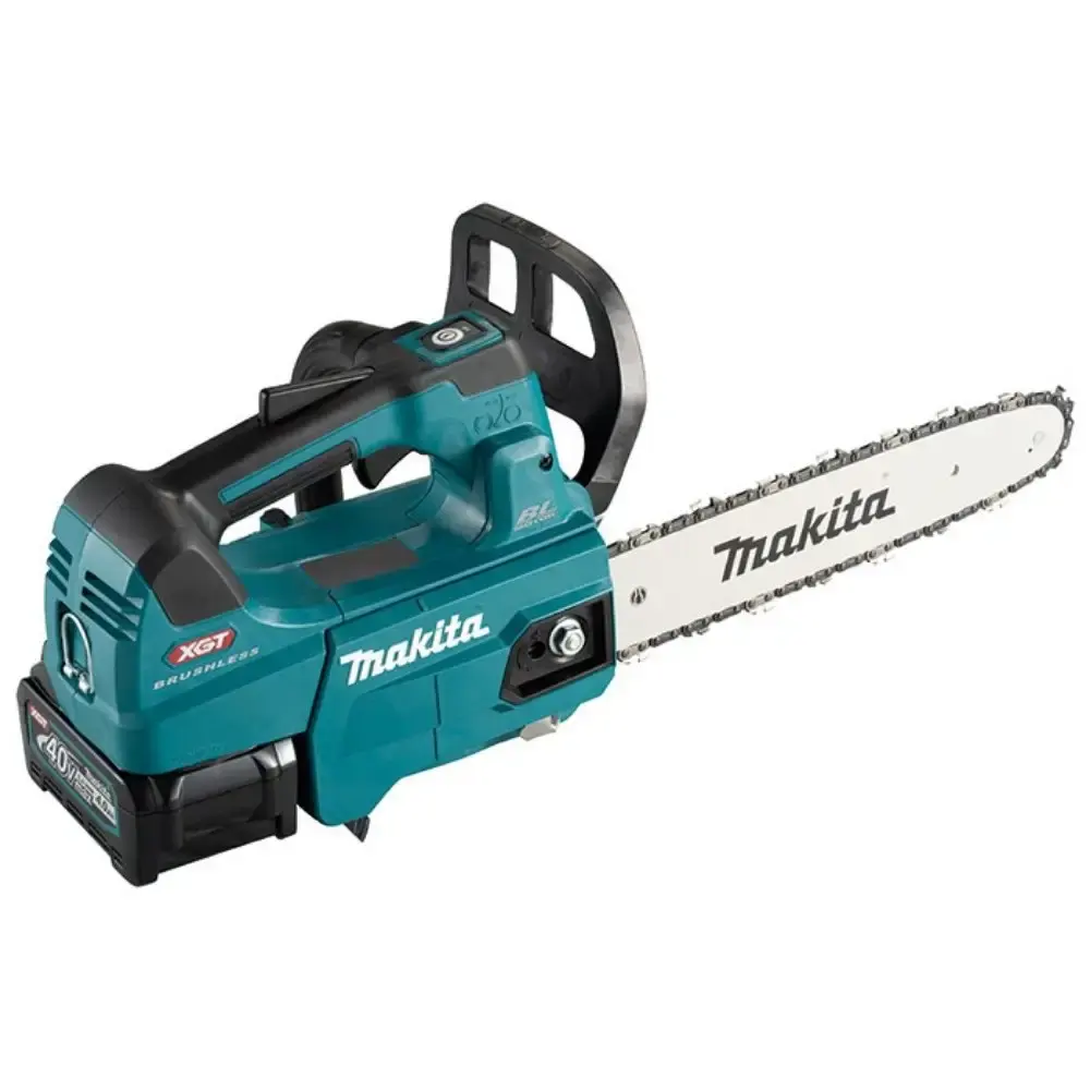 Motosserra sabre 30CM 1,4KW com bateria 40V 4,0AH e carregador Makita — fotografia de referência