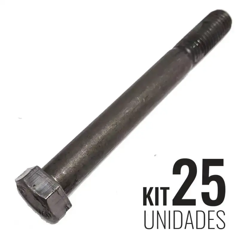 Parafuso Sextavado 9/16 x 5 POL UNC/BSW Aço Carbono Kit com 30 Unidades BELENUS — fotografia de referência