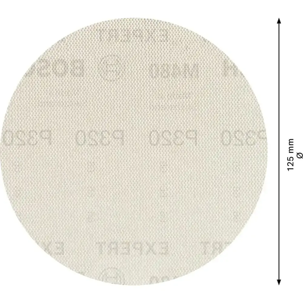Disco de lixa expert M480 125 MM G320 com 5 peças Bosch — fotografia 4