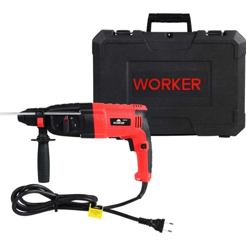 Martelete perfurador rompedor sds plus 850W 3,3J Worker